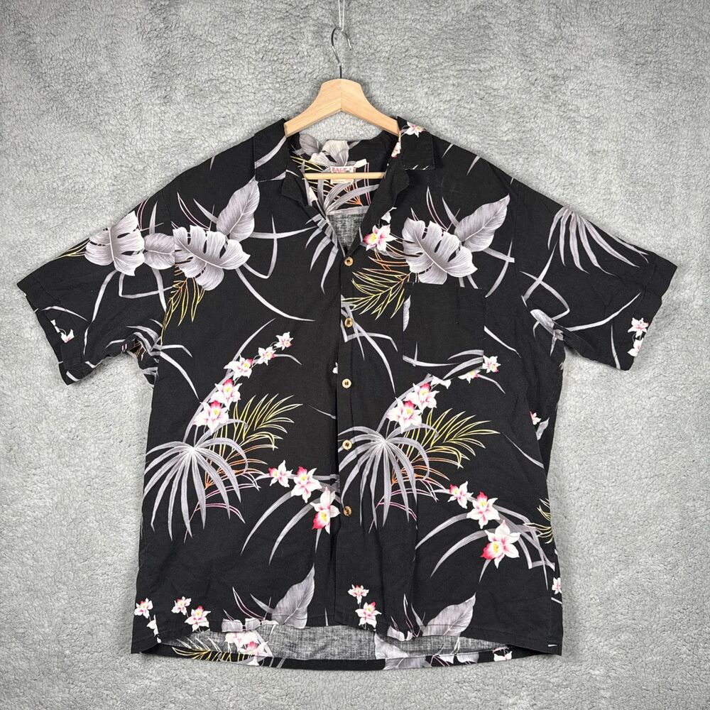Vintage 60s 70s Barefoot in Paradise Hawaiian Shirt Size Men’s  XL Tropical